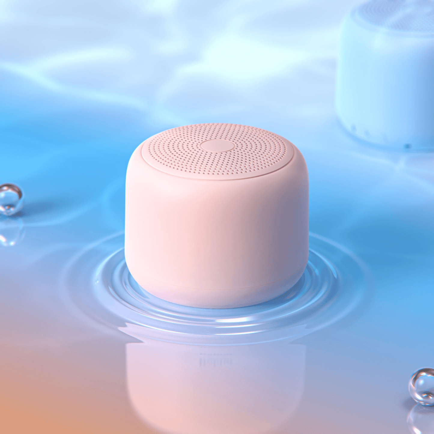 Bluetooth Portable Speaker, Waterproof, 15 Hours Playtime, 5W Stereo Sound, Rechargeable Battery, Built-In Microphone, Mini Speaker with Strap, Easy to Carry